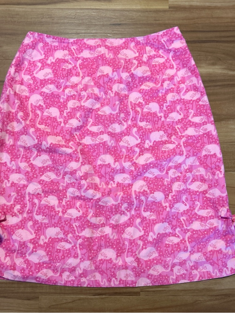Lilly Pulitzer Pink Flamingo Print Skirt